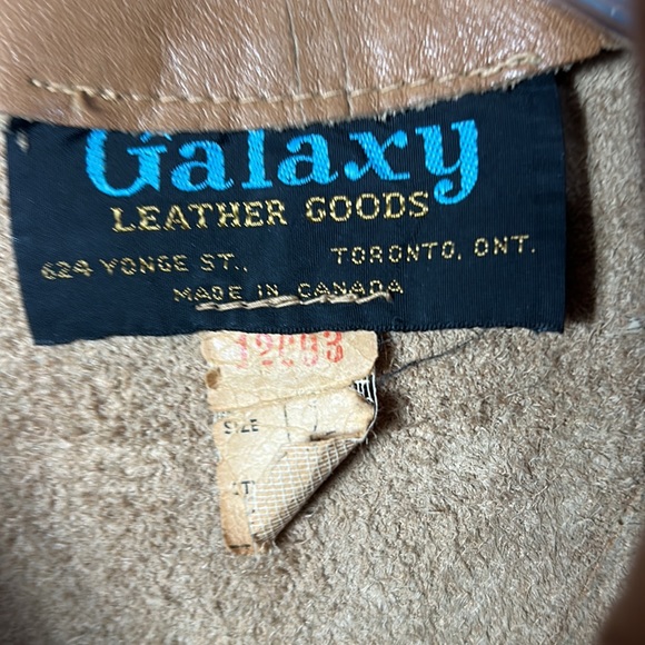 Galaxy leather goods, Vintage 70s custom made cropped leather jacket - Picture 5 of 12